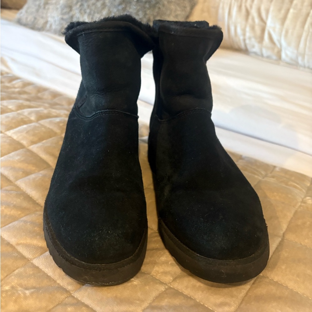 UGG Classic Black Suede Boots